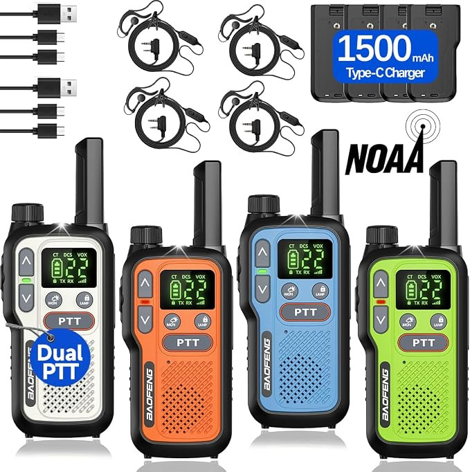 Walkie Talkies Long Range for Adults,Rechargeable Walkie Talkies FRS NOAA Family Emergency Walky ... | Amazon (US)