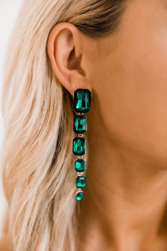 Honest Truth Green Tiered Earrings | The Pink Lily Boutique