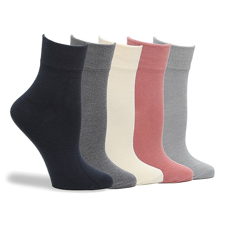 Crown Vintage Solid Ankle Socks 5 Pack | Women's | Multicolor | Size One Size | Socks | Ankle | DSW