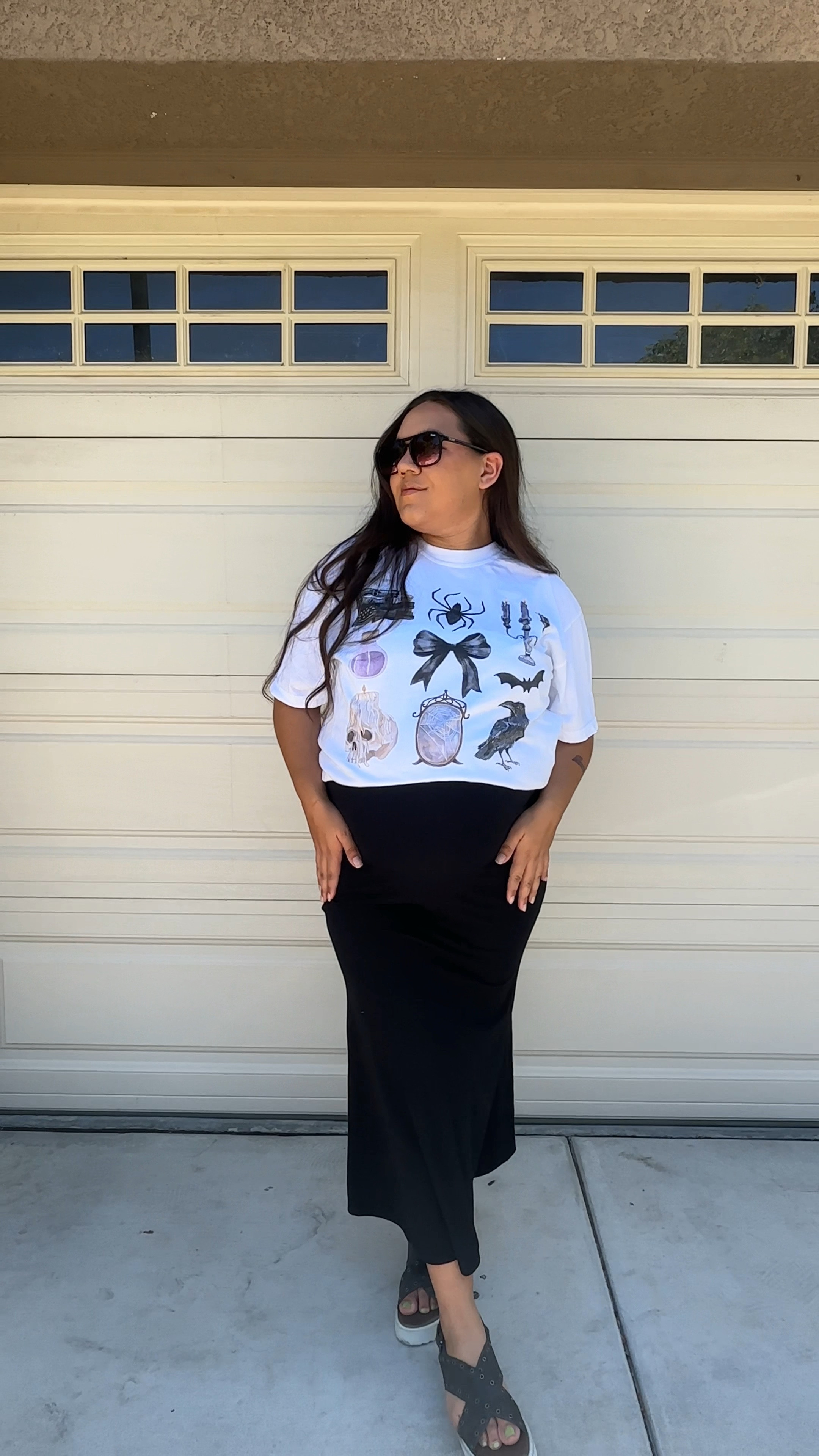Pregnancy OOTD Halloween edition! How perfect is this tee from Slater vintage?! I am obsessed 🕷️👻

Small shop Halloween graphic tee midi dress target finds roan sandals summerween 

#LTKStyleTip #LTKFindsUnder50 #LTKSeasonal