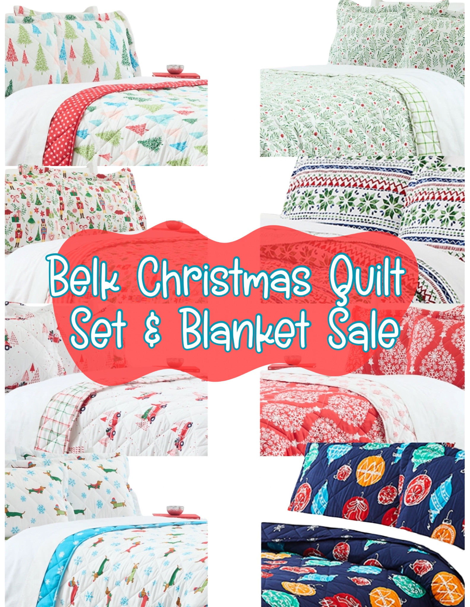 Deck the halls—and your bedroom—with these festive quilt sets and blankets from Belk! Perfect for adding a cozy Christmas touch to your home, and they’re on SALE just in time for Black Friday! 🎅✨ Shop these holiday must-haves now before they sell out! #HolidayHome #ChristmasDecor #BelkFinds #BlackFridayDeals #CozyVibes 

#LTKFindsUnder50 #LTKHoliday #LTKCyberWeek