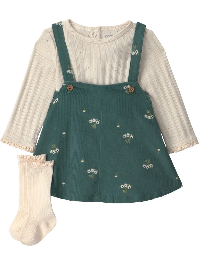 Carter's Child of Mine Baby Girl Dress Set, 3-Piece, Sizes 0/3-24 Months | Walmart (US)