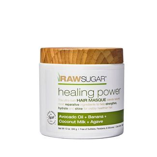 Raw Sugar Healing Power Hair Masque Avocado Oil + Banana + Coconut Milk + Agave - 12oz | Target