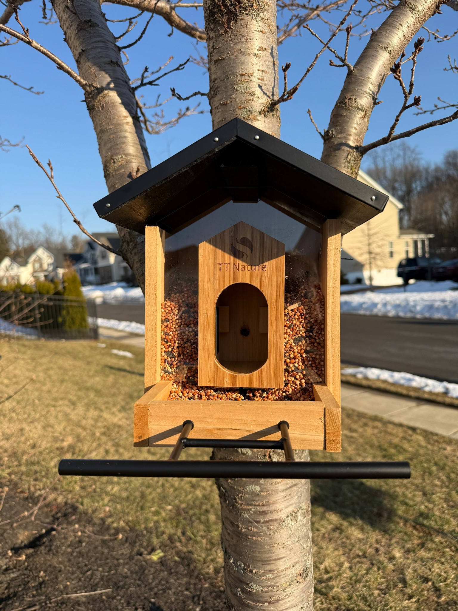 New bird feeder with camera (not shown in photo because it’s doing its initial charge! It also comes with solar panel. 4 hours charged in sun equals 2 days of camera power!

#LTKdayinmylife #LTKHome #LTKSpringSale