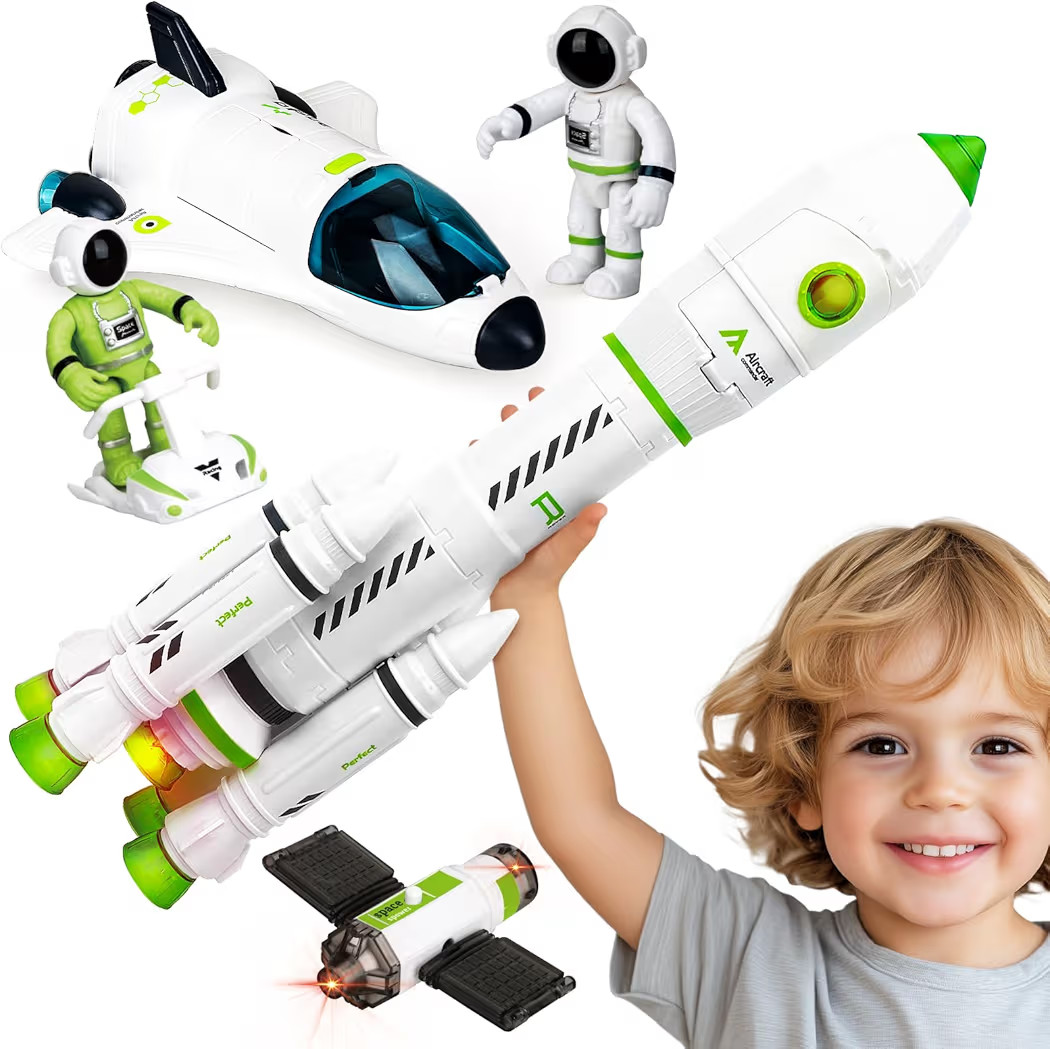 TOY Life Space Toy Rocket Toys for Kid Shuttle with Astronaut Spaceship Planet Stem with Christma... | Amazon (US)
