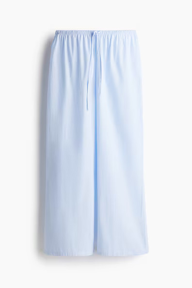 H & M - Pyjamahose aus Baumwolle - Blau - Damen | H&M (DE, AT, CH, NL, FI)