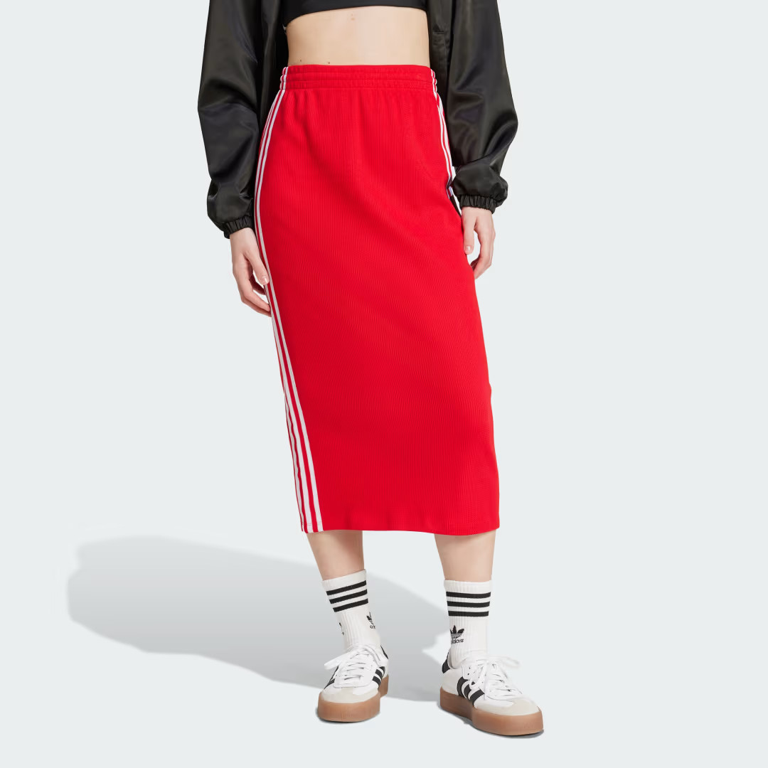 adidas Adicolor Knit Skirt Better Scarlet S Womens | adidas (US)