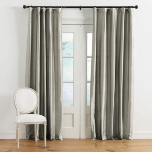 Dupioni Silk Drapery Panel - Spa | Ballard Designs, Inc.