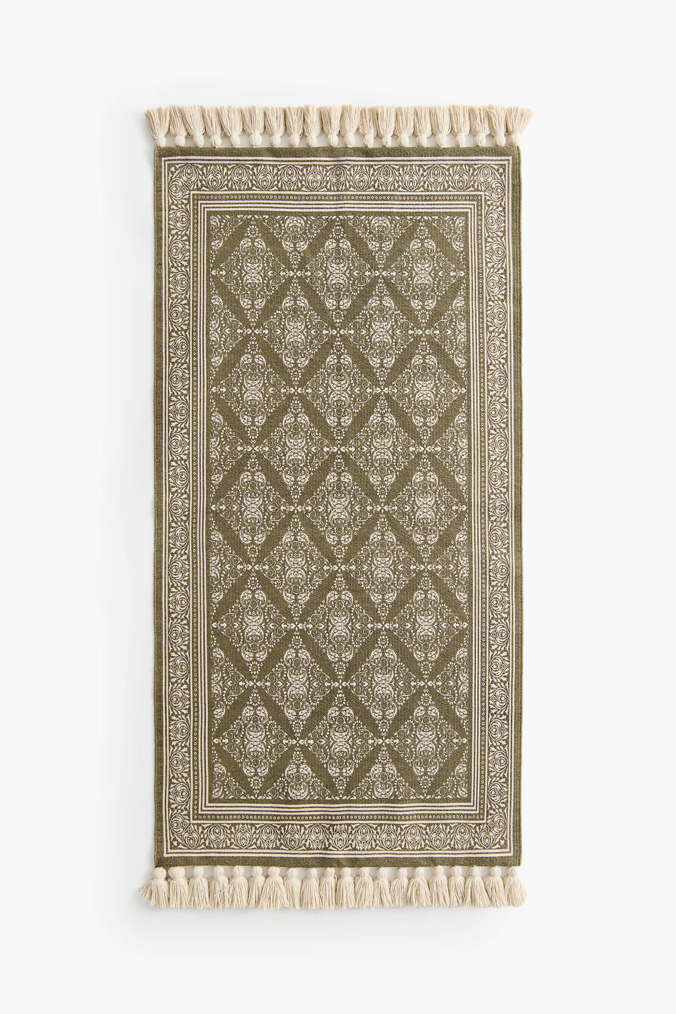 Patterned Rug with Fringe | H&M (US + CA)