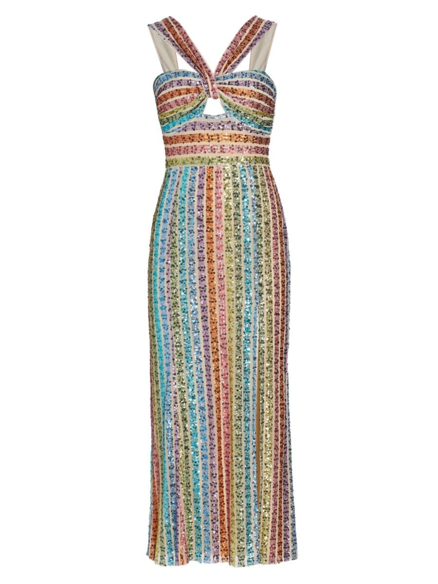 Eli Sequin Column Dress | Saks Fifth Avenue