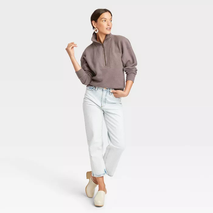 Women's Quarter Zip Sweatshirt - Universal Thread™ | Target