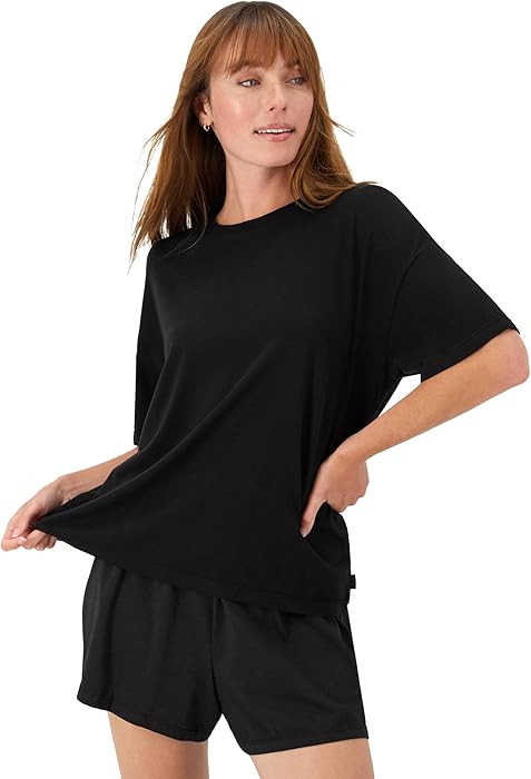 Hanes Women's Pajamas Set, Comfywear Pajamas for Women Set, Originals SupertSoft Loungewear, T-Sh... | Amazon (US)