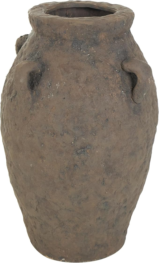 Deco 79 Ceramic Handmade Decorative Vase Textured Centerpiece Vase with Handles, Flower Vase for ... | Amazon (US)