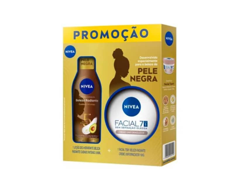 Kit Nivea Beleza Radiante Pele Negra Loção200ml E Creme 100g | Beleza Na Web (BR)
