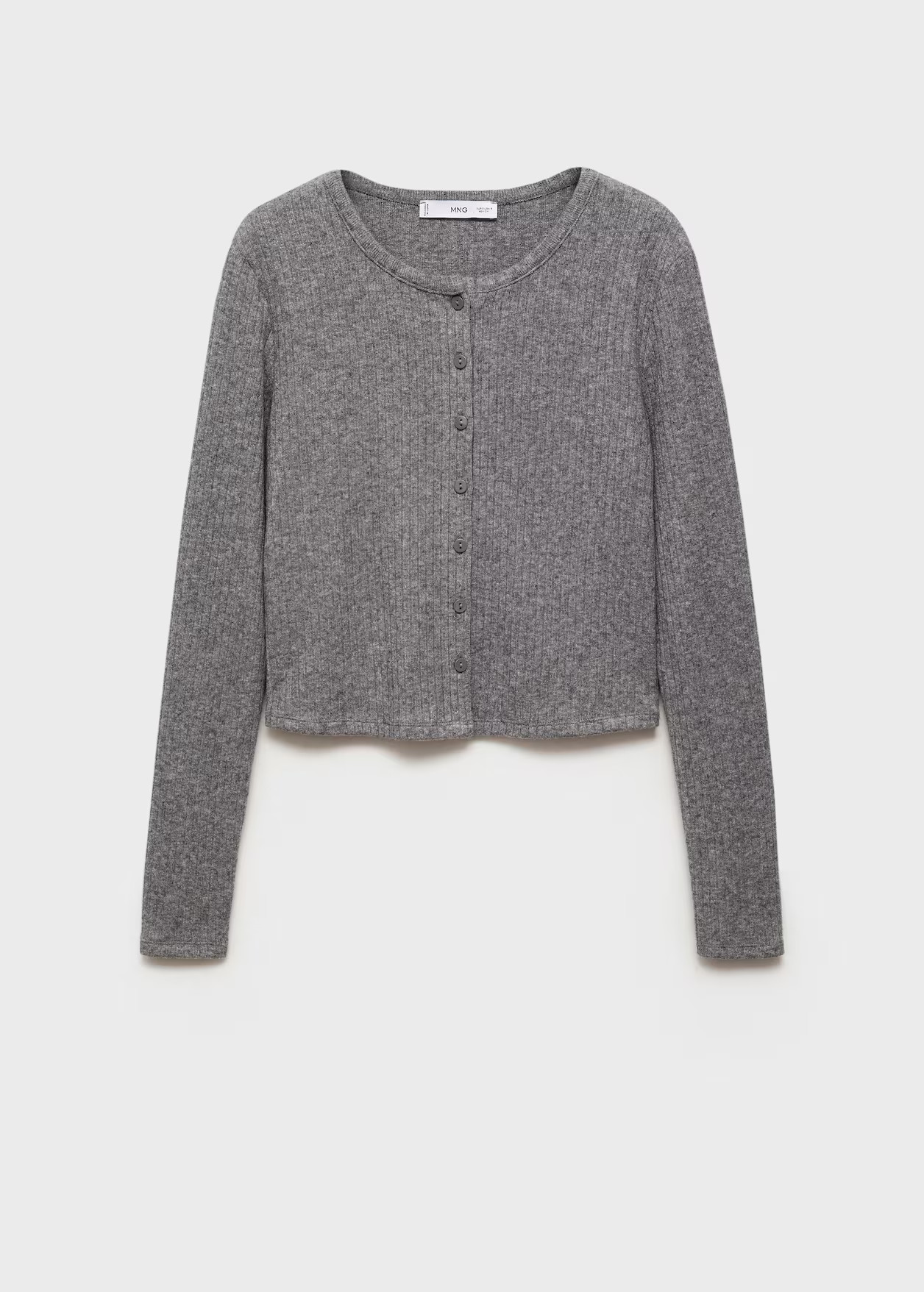Buttoned ribbed cardigan - Women | MANGO United Kingdom | MANGO (UK)