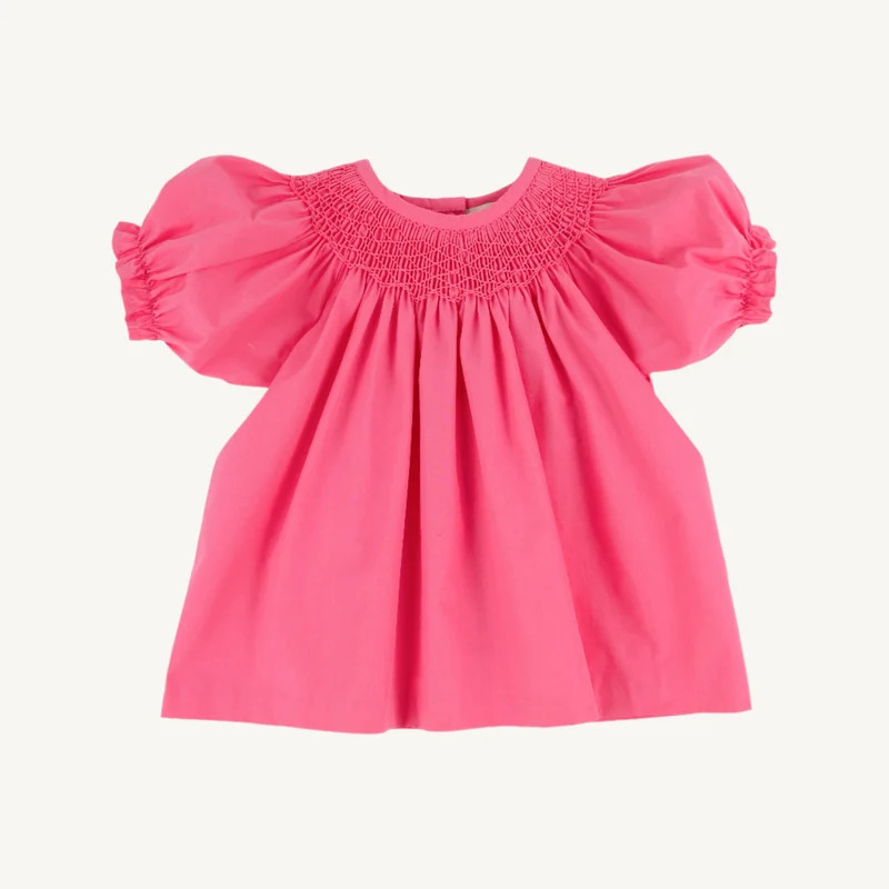 Short Sleeve Bettye Sue Smocked Top - Romany Rose | The Beaufort Bonnet Company