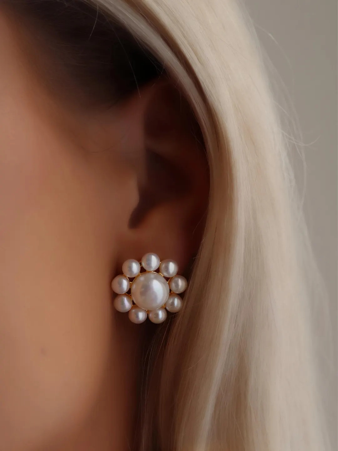 Kate Earrings Freshwater Pearl Sterling Silver 14K Gold Plated - Etsy UK | Etsy (US)