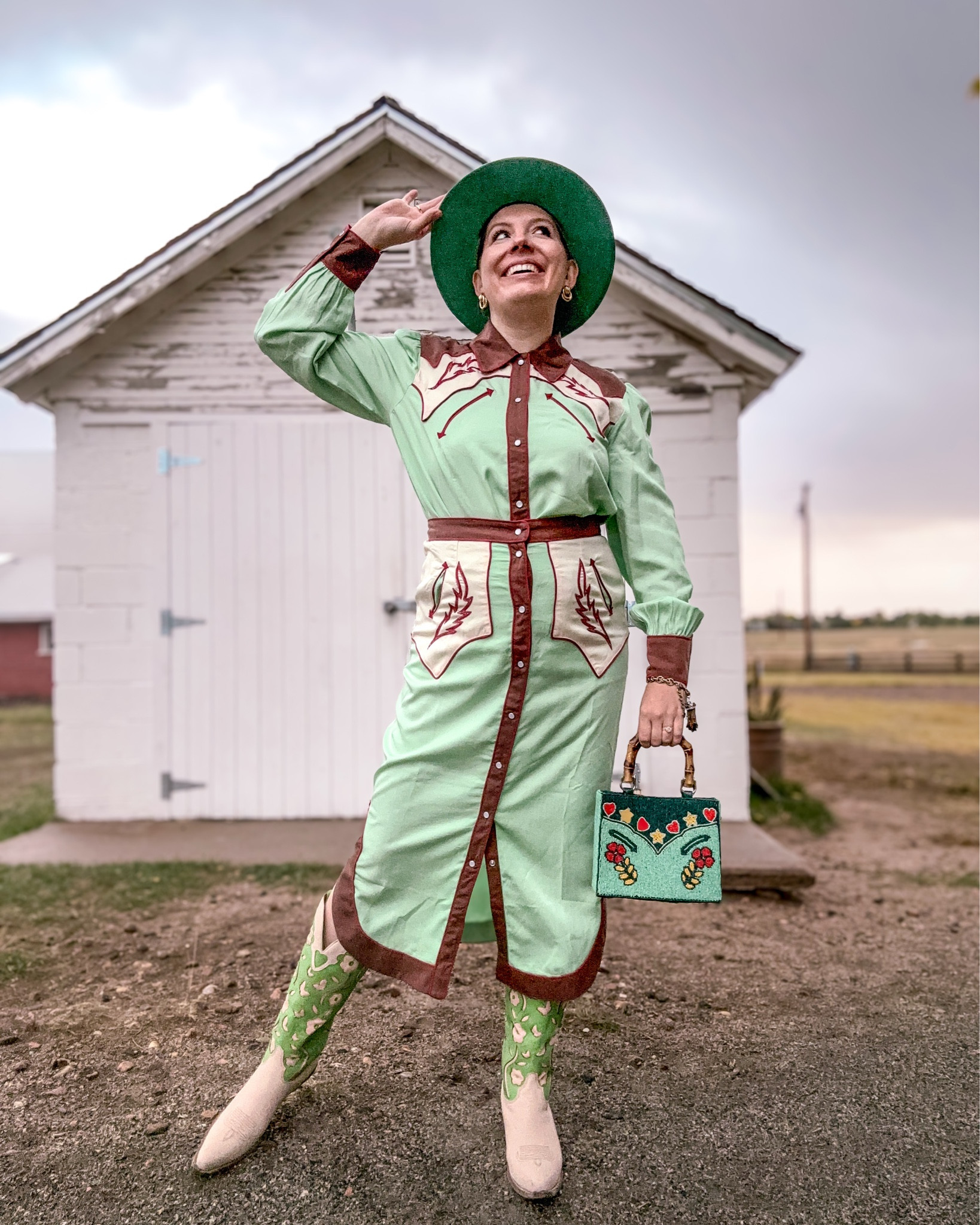 Look 6 - Desert Dust 🌵 

This set is so epic - the perfect blend of retro Western style and modern wearability. I’m obsessed with the colors and the fit of this look. The quality is fantastic and makes it feel elevated enough to wear as a full set or mix and match as separates.

Desert Dust is my current capsule series and is my colorful, playful spin on the Wild West - mixing heritage details, bold hues, and a touch of preppy fun to celebrate both nostalgia and modern Western flair.

#DesertDustCapsule #WesternInspired #retroWestern #FringeStyle #CapsuleWardrobe

#LTKSeasonal #LTKItBag #LTKTall