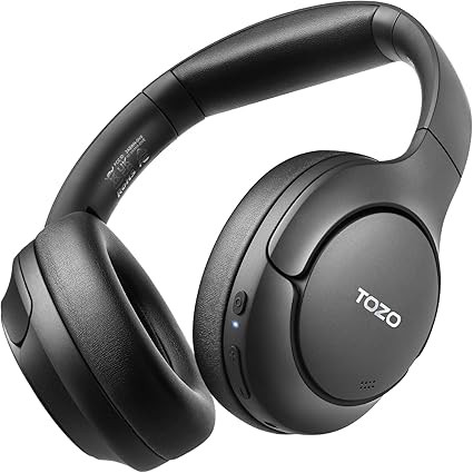 TOZO HT2 Hybrid Active Noise Cancelling Headphones, Wireless Over Ear Bluetooth Headset, 60H Play... | Amazon (US)