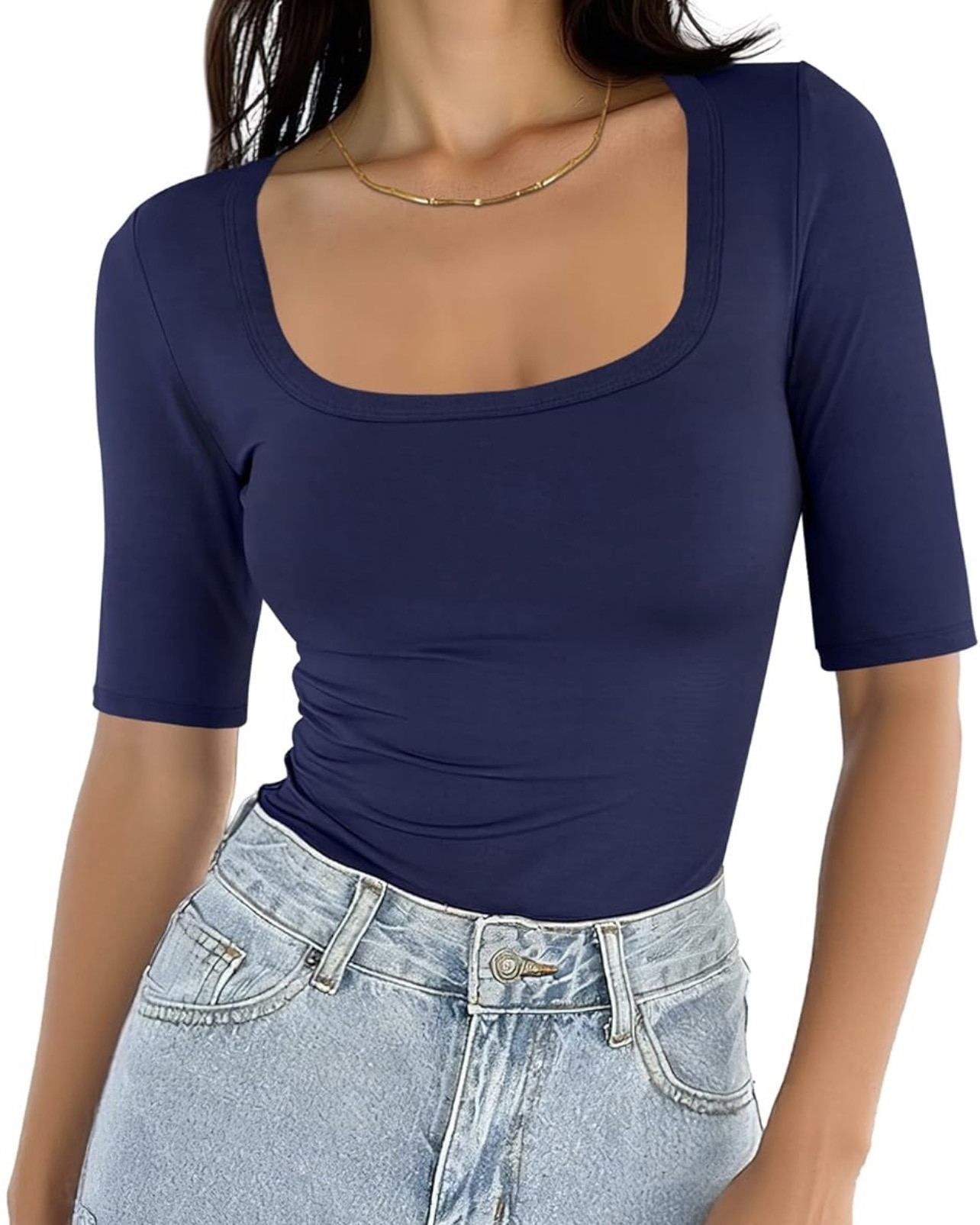 Half Sleeve Square Neck Tops for $6.49. Save 35% with promo code, through 5/31 while supplies last. Pair with shorts, skirts, pants, legging. Perfect for going out, home, and offices.

Was $9.99
Now $6.49 with promo code 2V7CYKO3, other color options available. Apply code at checkout.

#LTKSaleAlert #LTKootd #LTKWorkwear