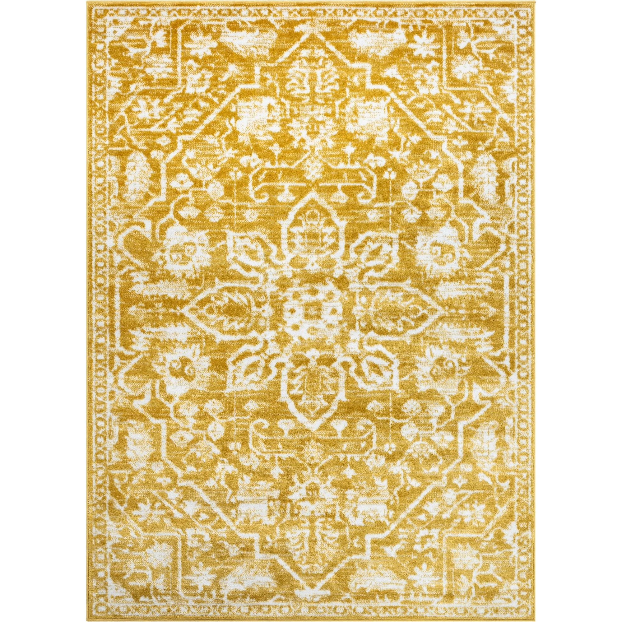 Well Woven Dazzle Disa Vintage Oriental Medallion Gold 7'10" x 9'10" Area Rug | Walmart (US)