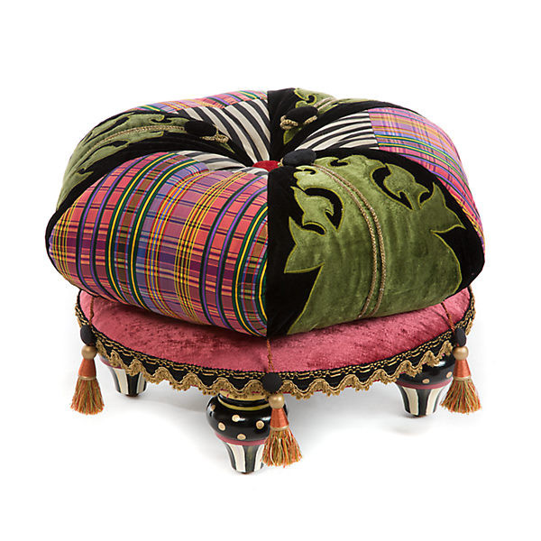 MacKenzie-Childs Portobello Road Footstool | MacKenzie-Childs