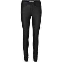 Vero Moda Petite Black Leather-Look Coated Skinny Jeans New Look | New Look (UK)