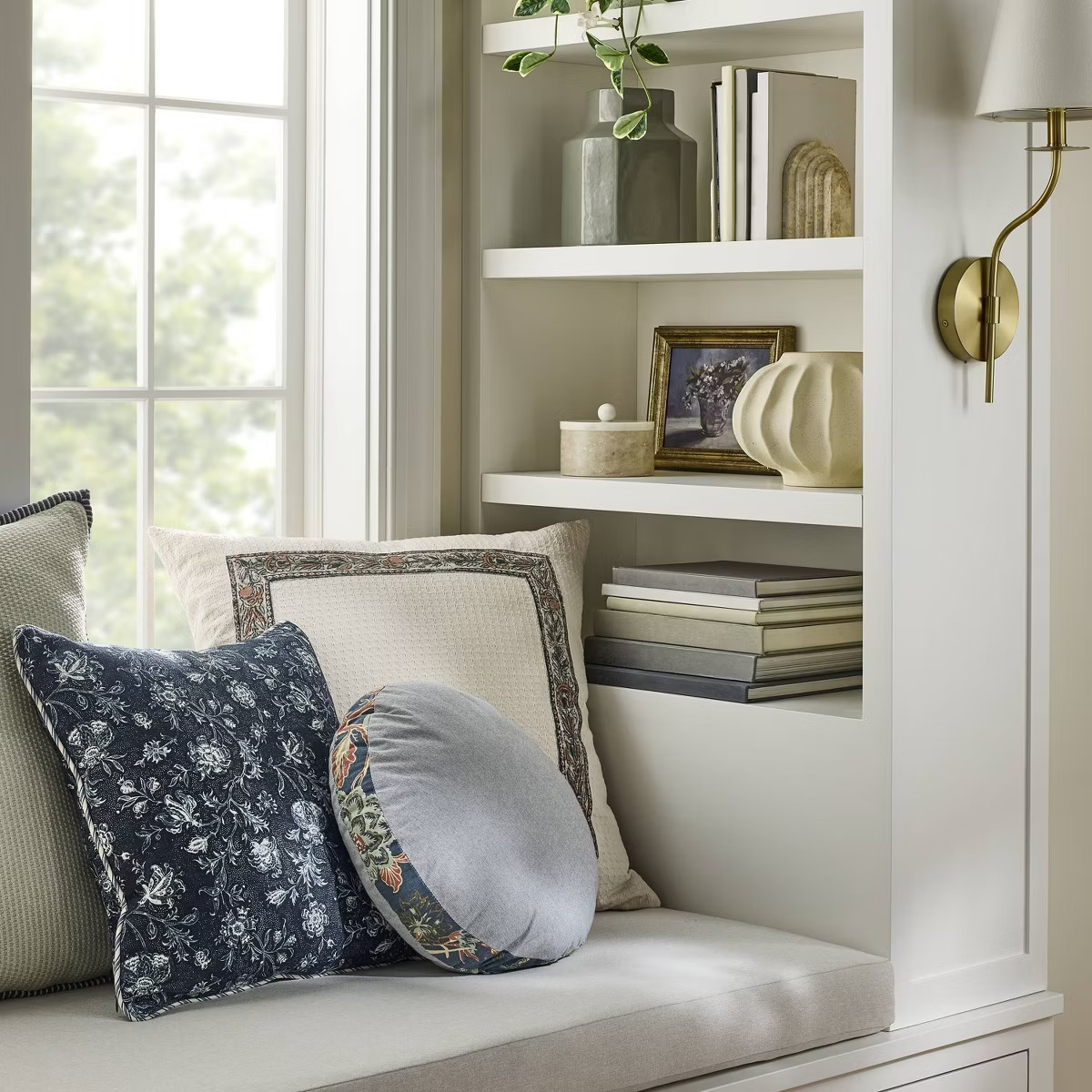 Square All over floral Navy Floral - Threshold™ Design with Studio McGee | Target