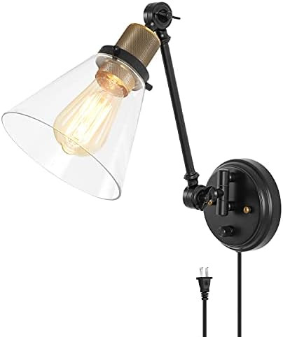 Clear Glass Plug In Wall Light | Amazon (US)