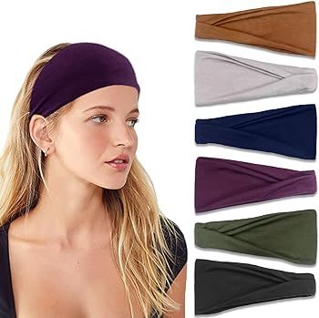IVARYSS Headbands for Women, Non-Slip, Premium Stretchy Head Bands Hair Accessories,Wear for Yoga... | Amazon (US)