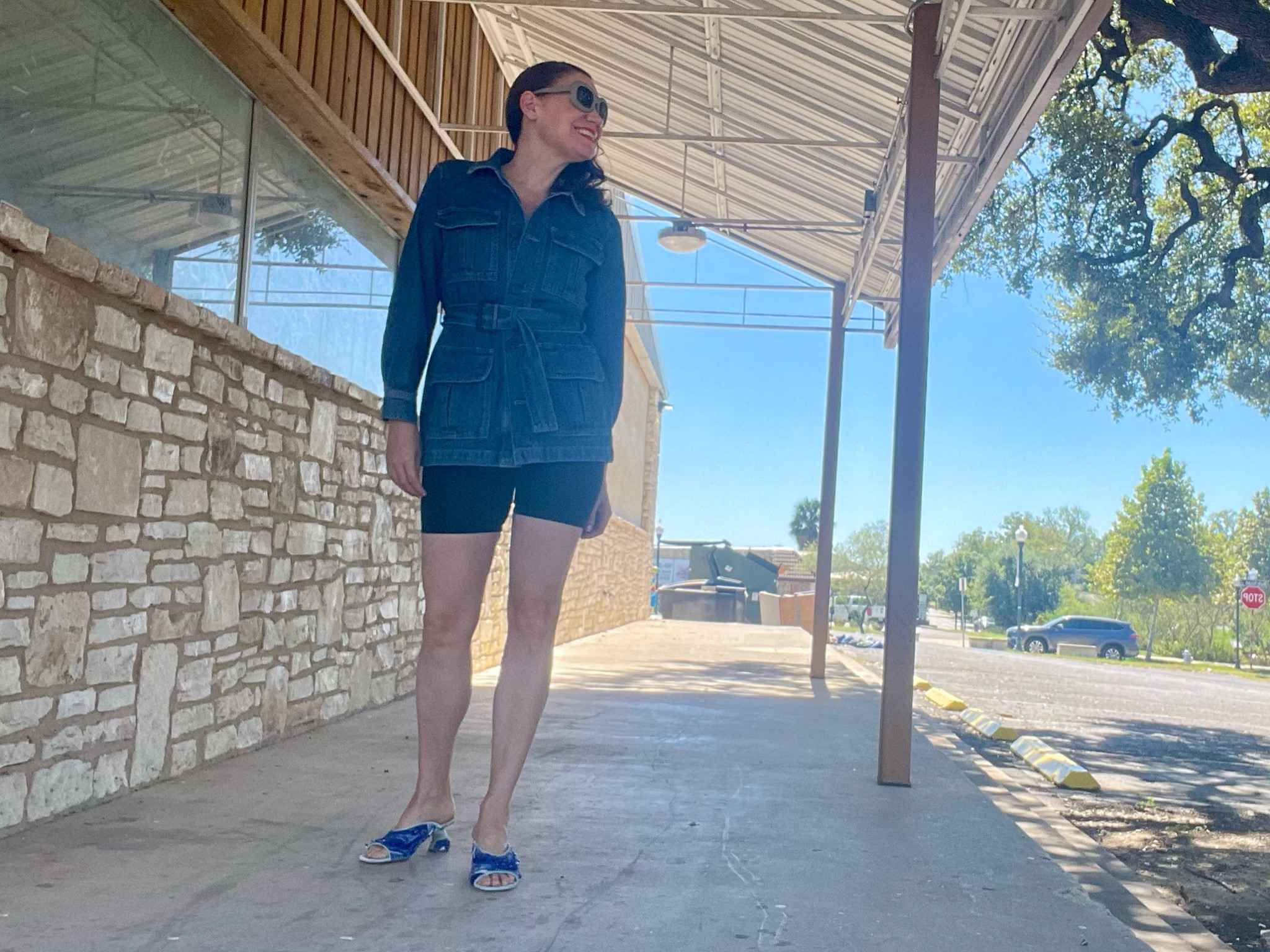 My take on the infamous Princess Di Look this year involves a chic denim jacket and statement shoes- it’s timeless and fun all at the same time! #investmentpiece 

#LTKStyleTip #LTKOver40 #LTKSeasonal