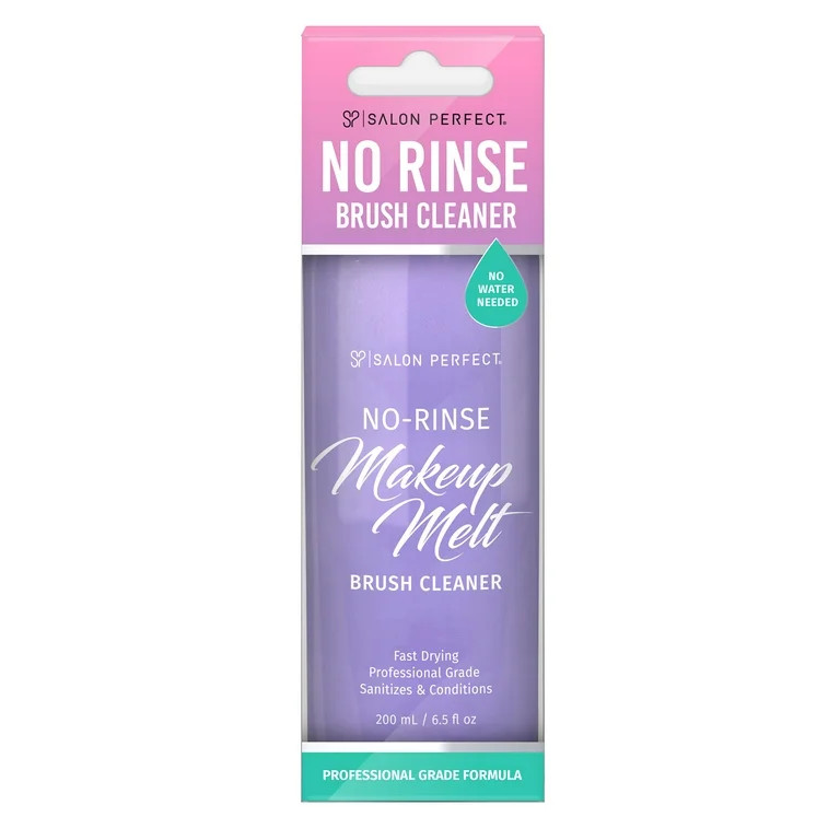 Salon Perfect No Rinse Makeup Brush Cleaner Solution, 6.5 fl oz | Walmart (US)