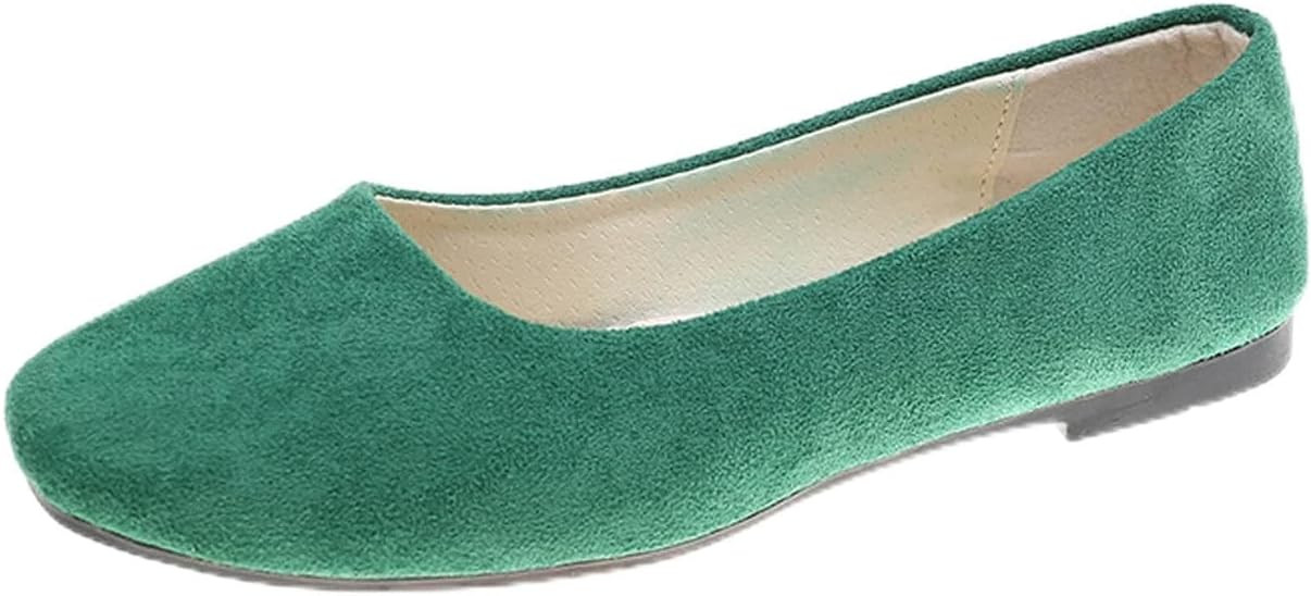 Women's Casual Square Toe Ballet Flats Ladies Stylish Slip On Ballerina Flats Girls Fashionable S... | Amazon (UK)
