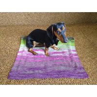 Knitted Blanket For Dog Cat, Handmade Cozy Warm Woolen Dogs Bed, Gift Pet Owner | Etsy (US)