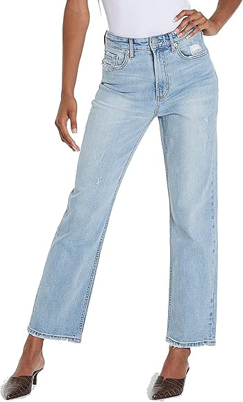 DEAR JOHN Women's 90s Straight Jeans | Amazon (US)