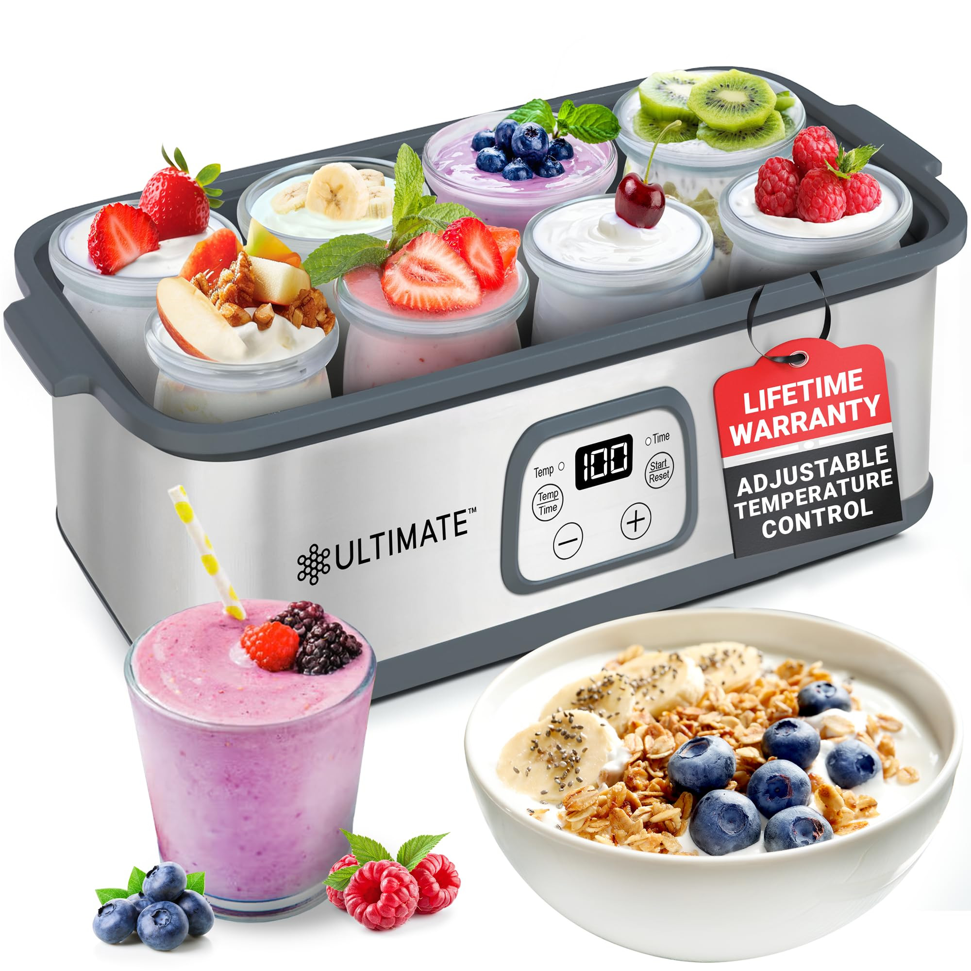 Ultimate Probiotic Yogurt Maker with Adjustable Temperature & Time Control - Make Trillions of Li... | Amazon (US)