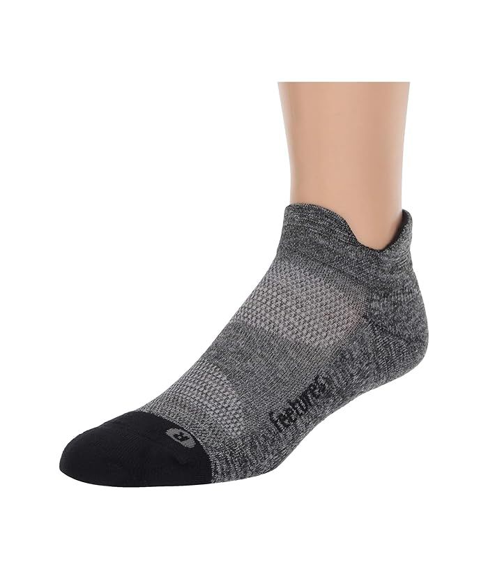 Feetures Elite Light Cushion No Show Tab (Gray) No Show Socks Shoes | Zappos
