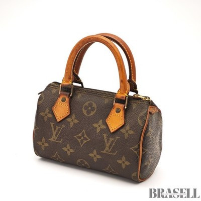 Auth Louis Vuitton Monogram Mini Speedy Hand Bag M41534 Mini Boston Bag Brown | eBay US