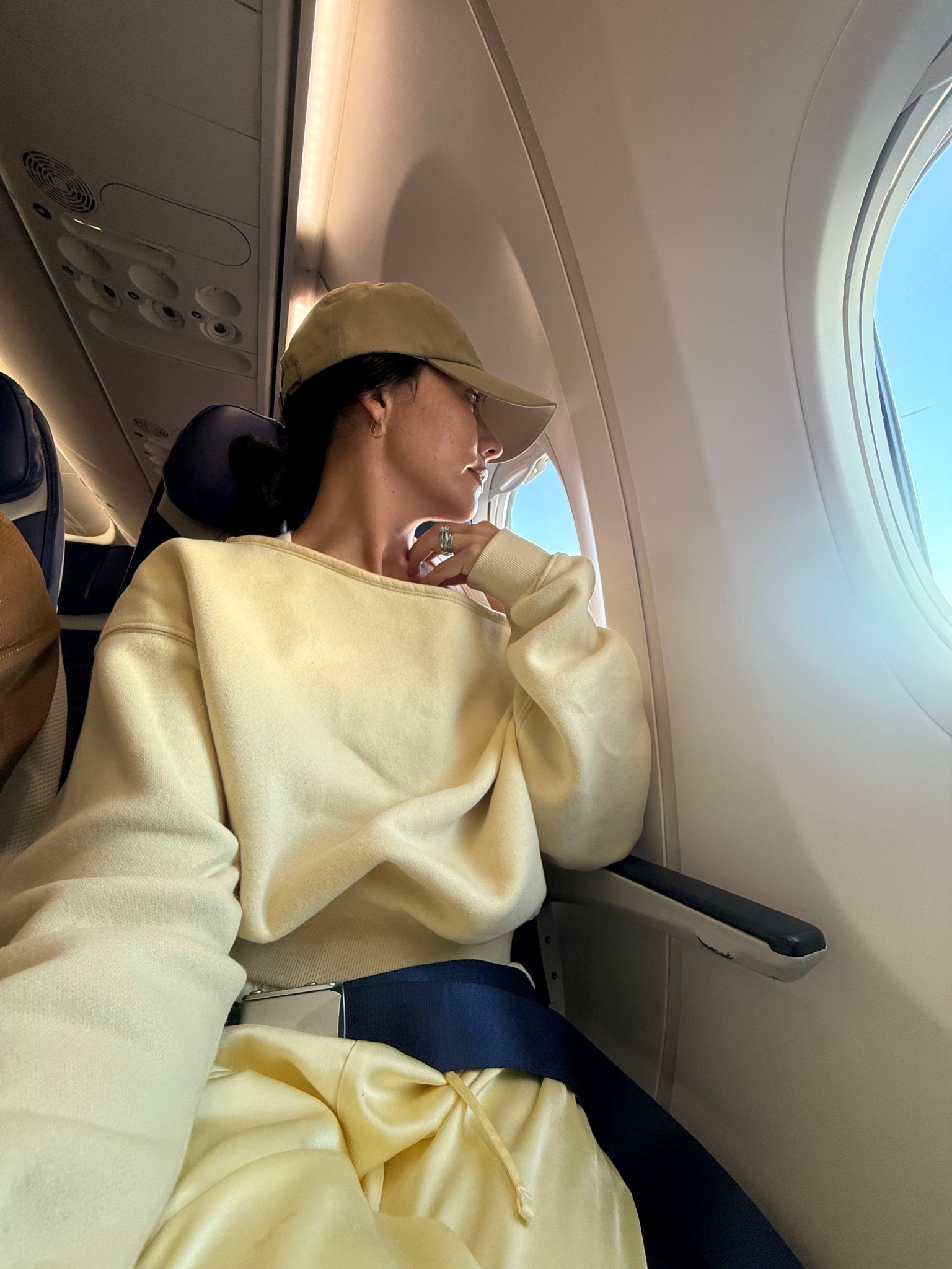 Let’s go home! 
Sharing my @abercrombie travel outfit 
Size small pullover 
Size small satin pants 


#LTKSeasonal #LTKootd #LTKTravel