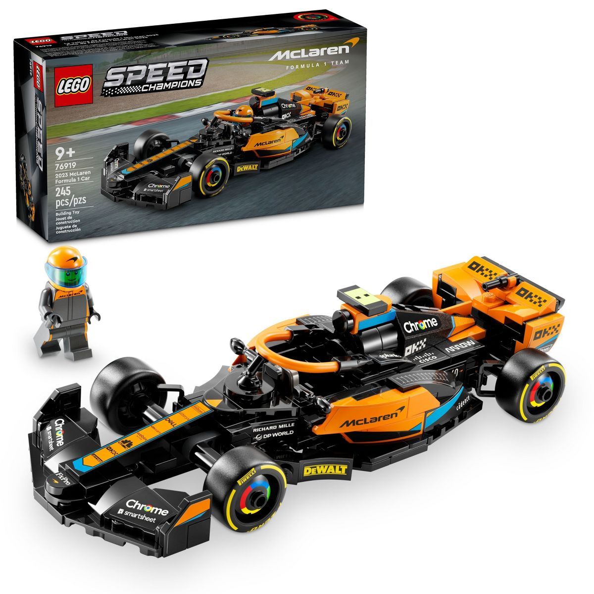 LEGO Speed Champions 2023 McLaren Formula 1 Race Car Toy 76919 | Target