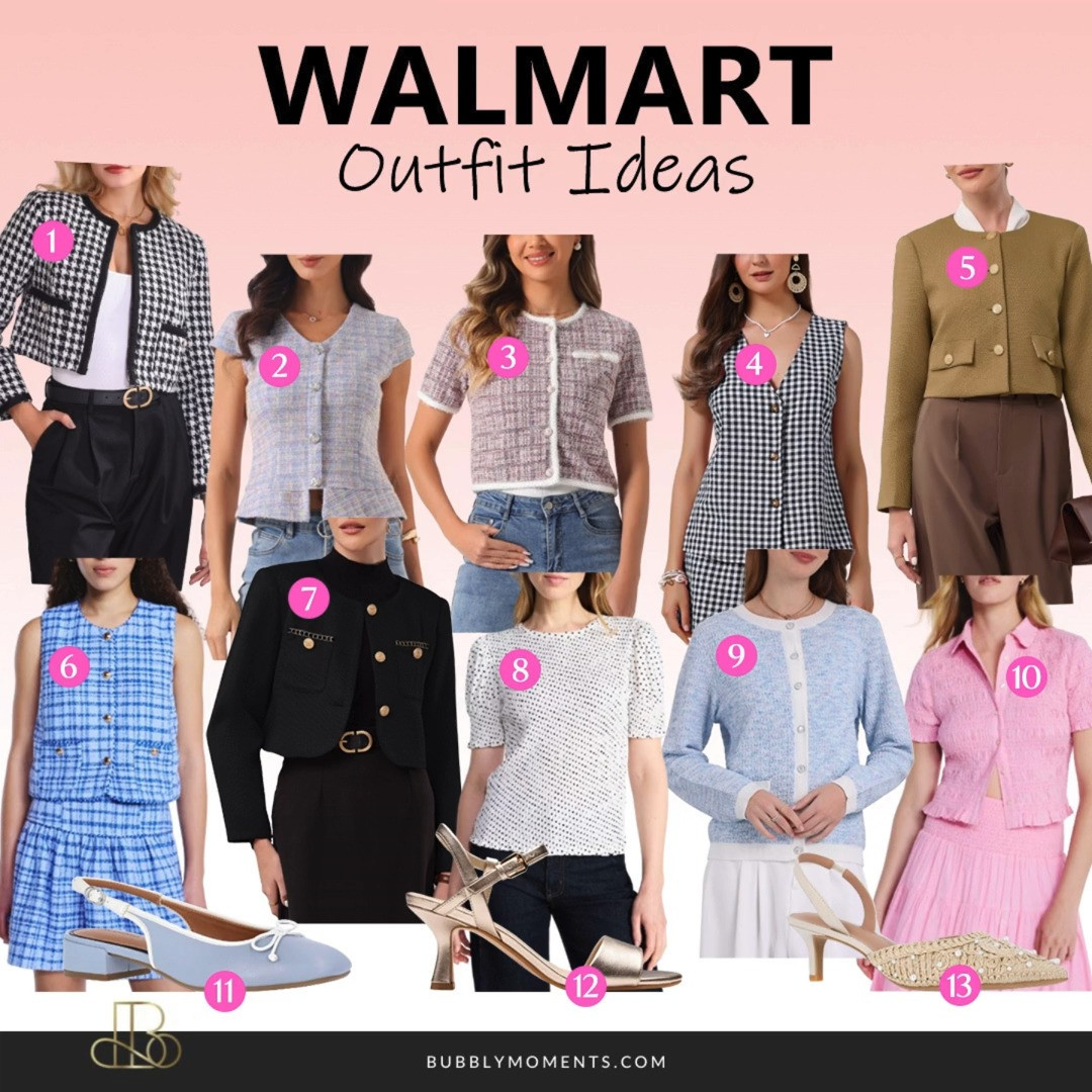 Simple, chic, and easy to style 🤍 These women’s outfit ideas are perfect for everyday fashion. From tweed jackets and soft cardigans to classic dresses and pretty tops, these pieces help you create polished outfits for work, brunch, casual days, or weekend outings.
Mix and match these styles with jeans, skirts, or tailored pants to create multiple looks with ease. Add heels or flats to complete the outfit and create a timeless, feminine style that never goes out of trend. These outfit ideas are perfect if you love clean, classy, and effortless fashion.
All of these fashion finds are from Walmart and are linked on my LTK so you can easily browse and shop the looks in one place. Save your favorites and get inspired to create your next outfit.
#LTKStyle #LTKFinds #LTKootd #walmartfashion #walmartfinds #womensfashion #outfitideas #styleinspo #fashioninspo #everydayfashion #ootd #fashionfinds #springfashion #styleideas #casualstyle #chicstyle #modernstyle #wardrobeinspo #trendingstyle 

 