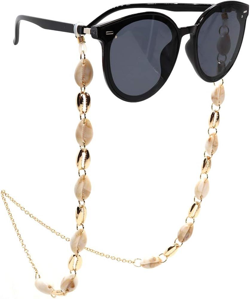 ADDJ Eyeglasses Chains Eyewear Strap Sunglasses Holder Reading Glasses Retainer Lanyard Cowrie Shell | Amazon (US)