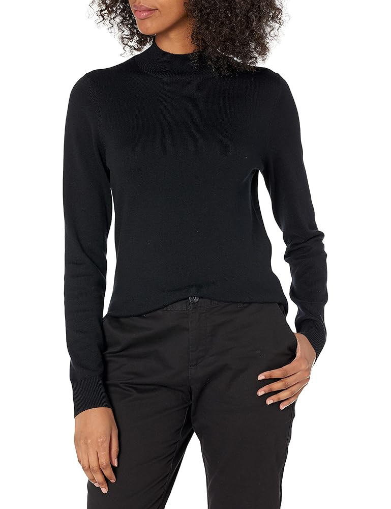 Amazon Essentials Women's Lightweight Mockneck Sweater (Available in Plus Size) | Amazon (US)