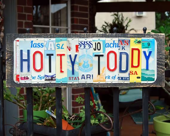 HOTTY TODDY, Ole Miss Rebels - custom license plate sign, graduation gift, tailgate, Ole Miss fan... | Etsy (US)