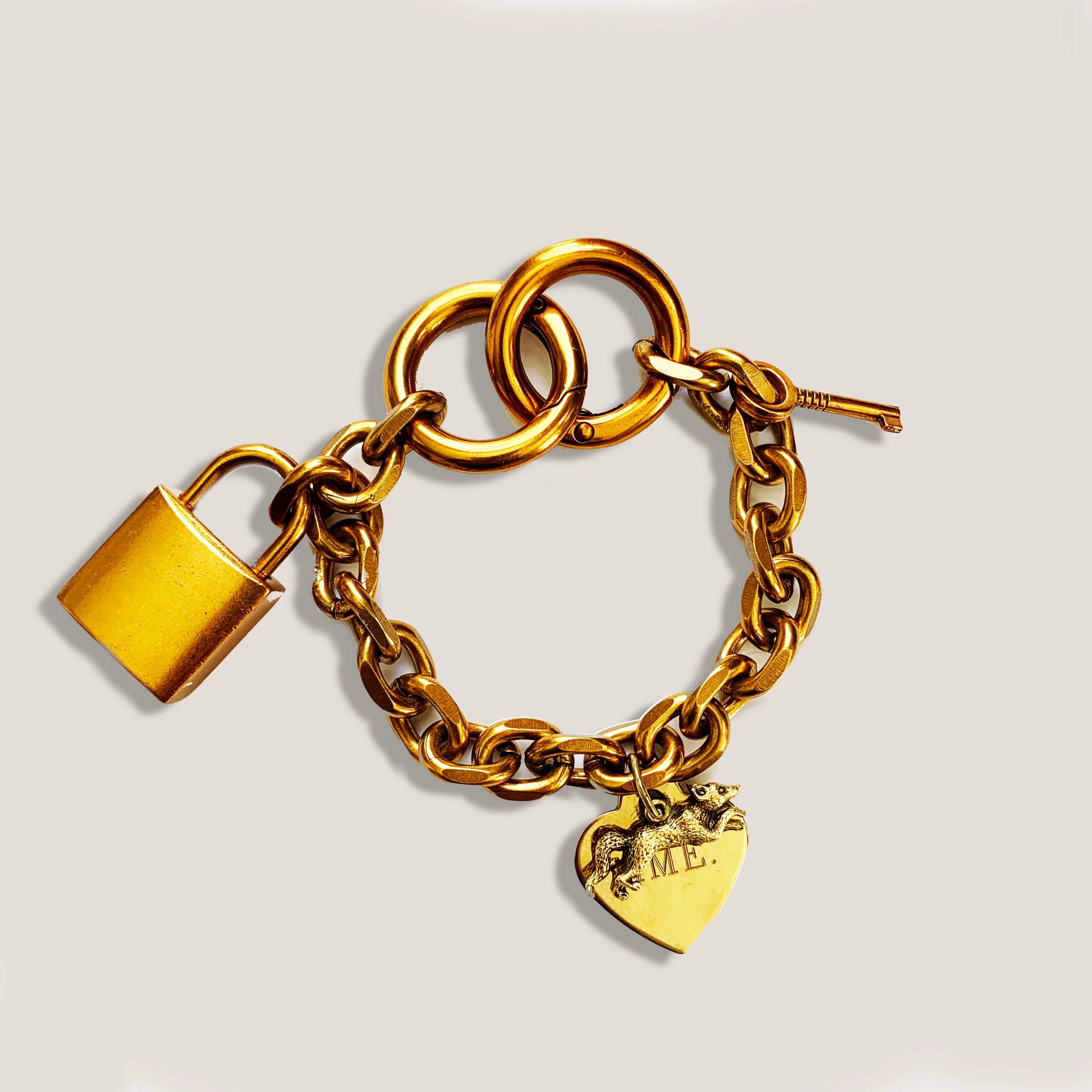 MME. CHARM LOCK BRACELET | MME.MINK