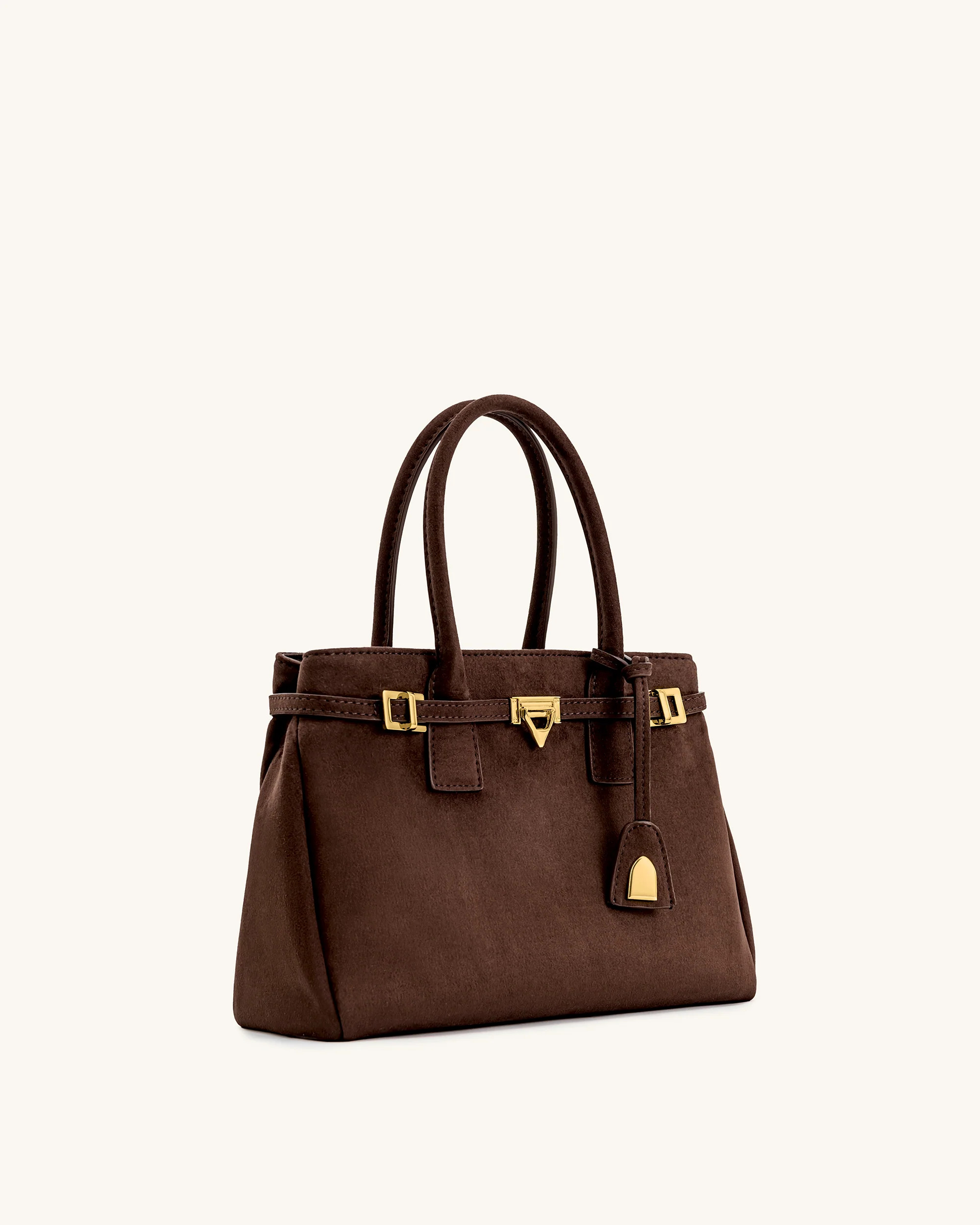 Miley Belt Embellished Tote Bag - Brown | JW PEI US