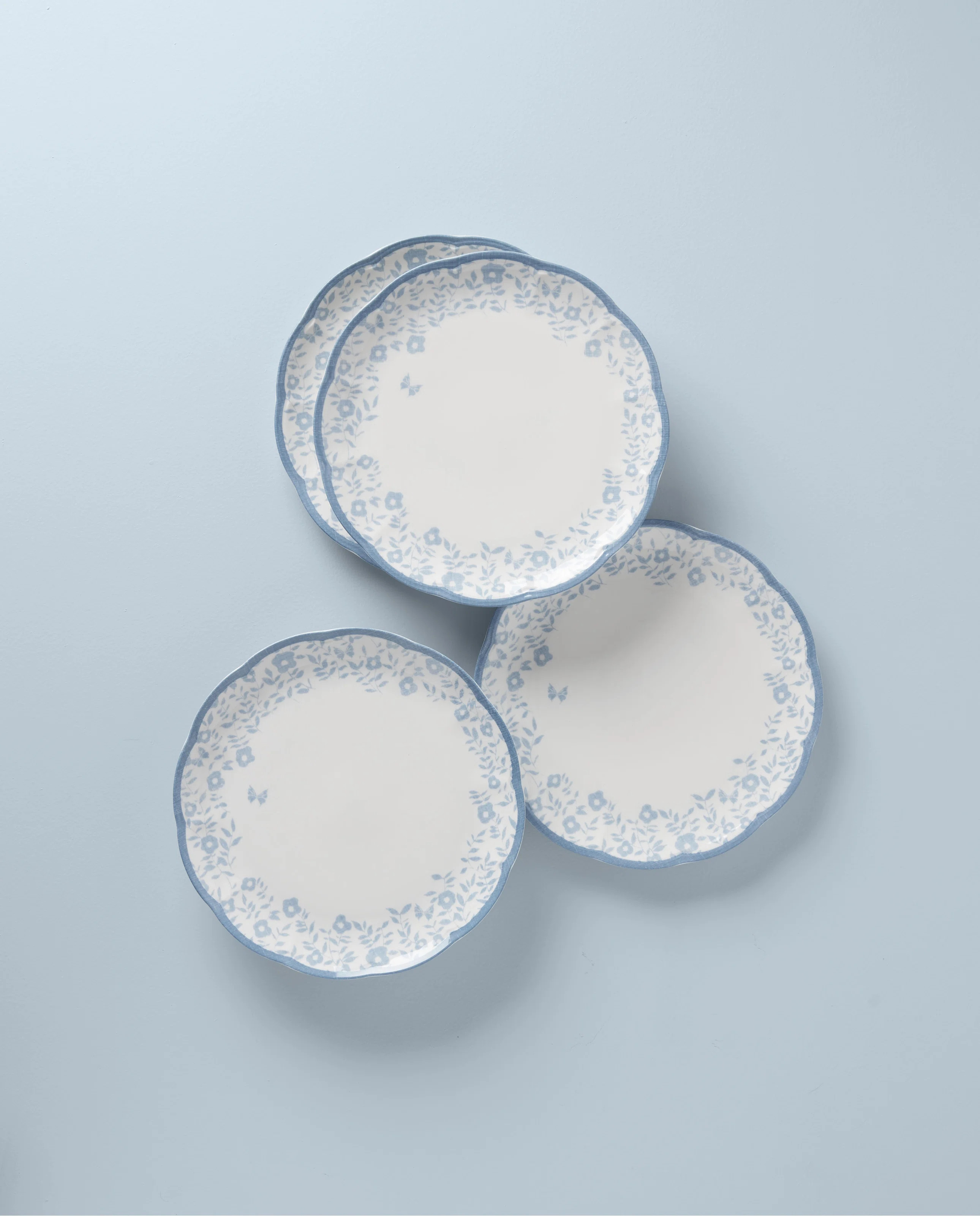 Butterfly Meadow Cottage 4Pc Dinner Plates | Wayfair Professional