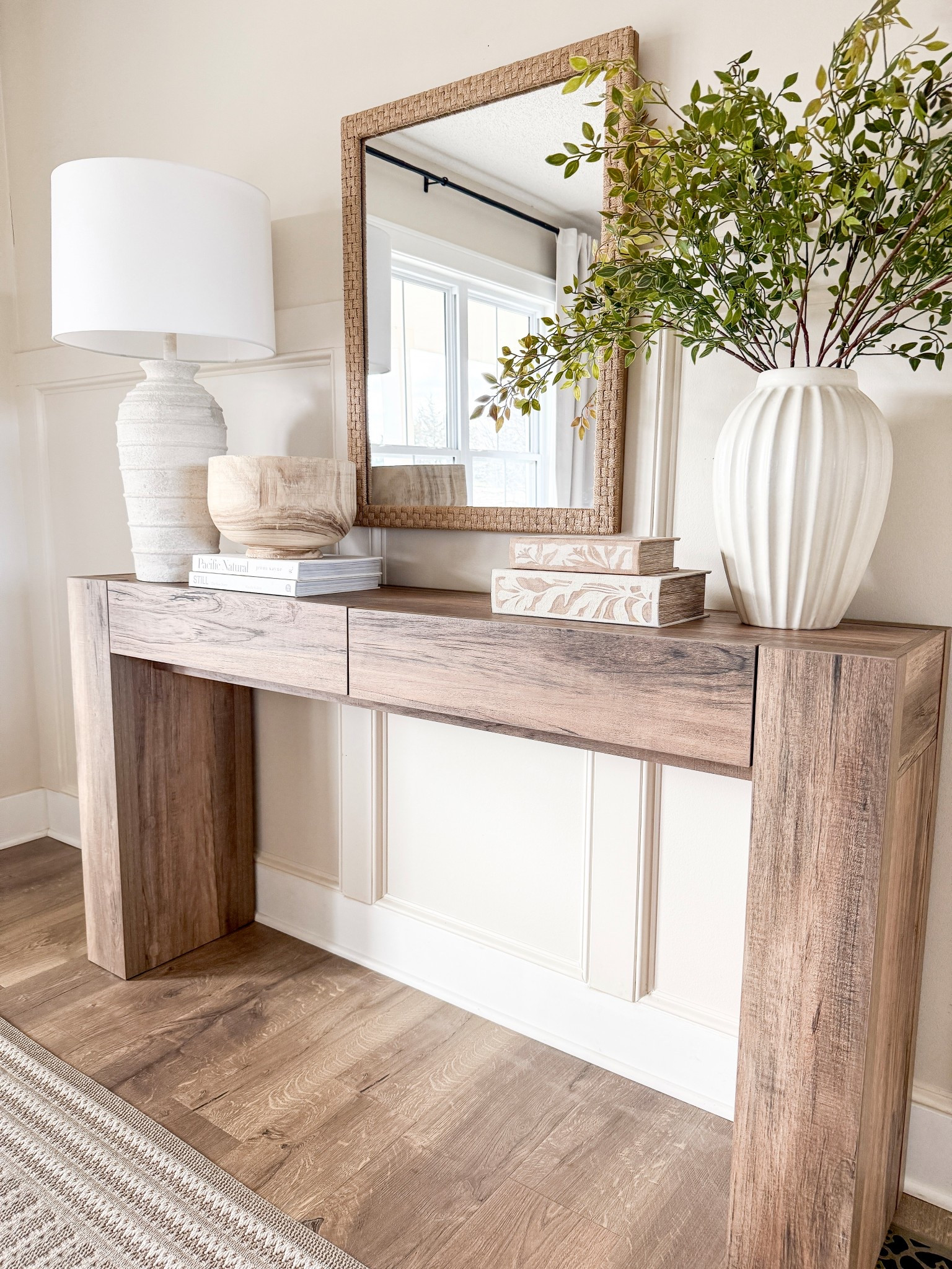 Designer look for less console table marked down even lower for Way Day! 

Console table, sofa table, table decor, entryway table, table lamp