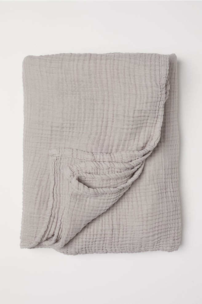 Cotton muslin bedspread | H&M (UK, MY, IN, SG, PH, TW, HK)