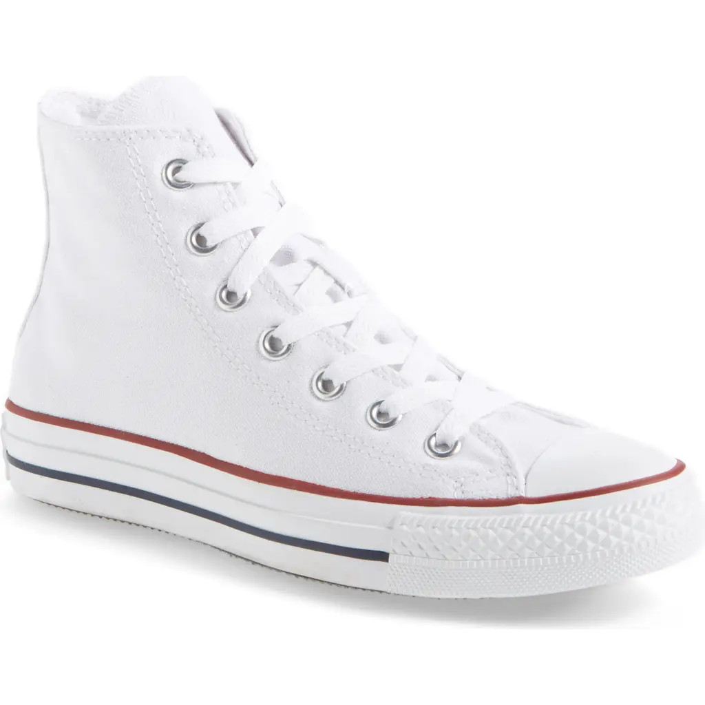 Converse Chuck Taylor® All Star® High Top Sneaker in Optic White at Nordstrom, Size 5.5 | Nordstrom